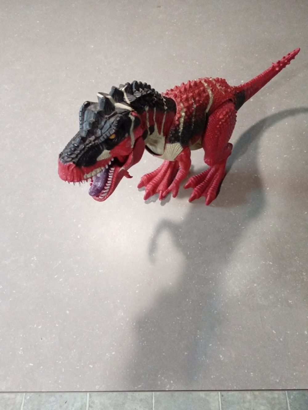Chap Mei / Toys R Us Red Devil T-Rex. Action Lights Working.